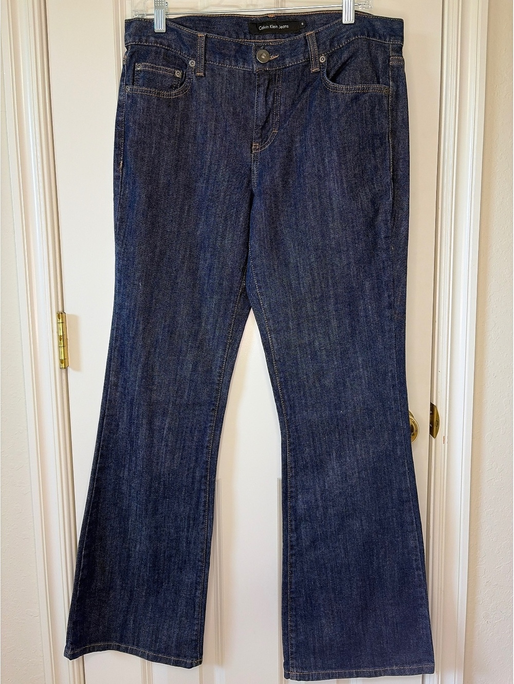 Calvin Klein Flare Fit Dark Wash Jeans, size 10